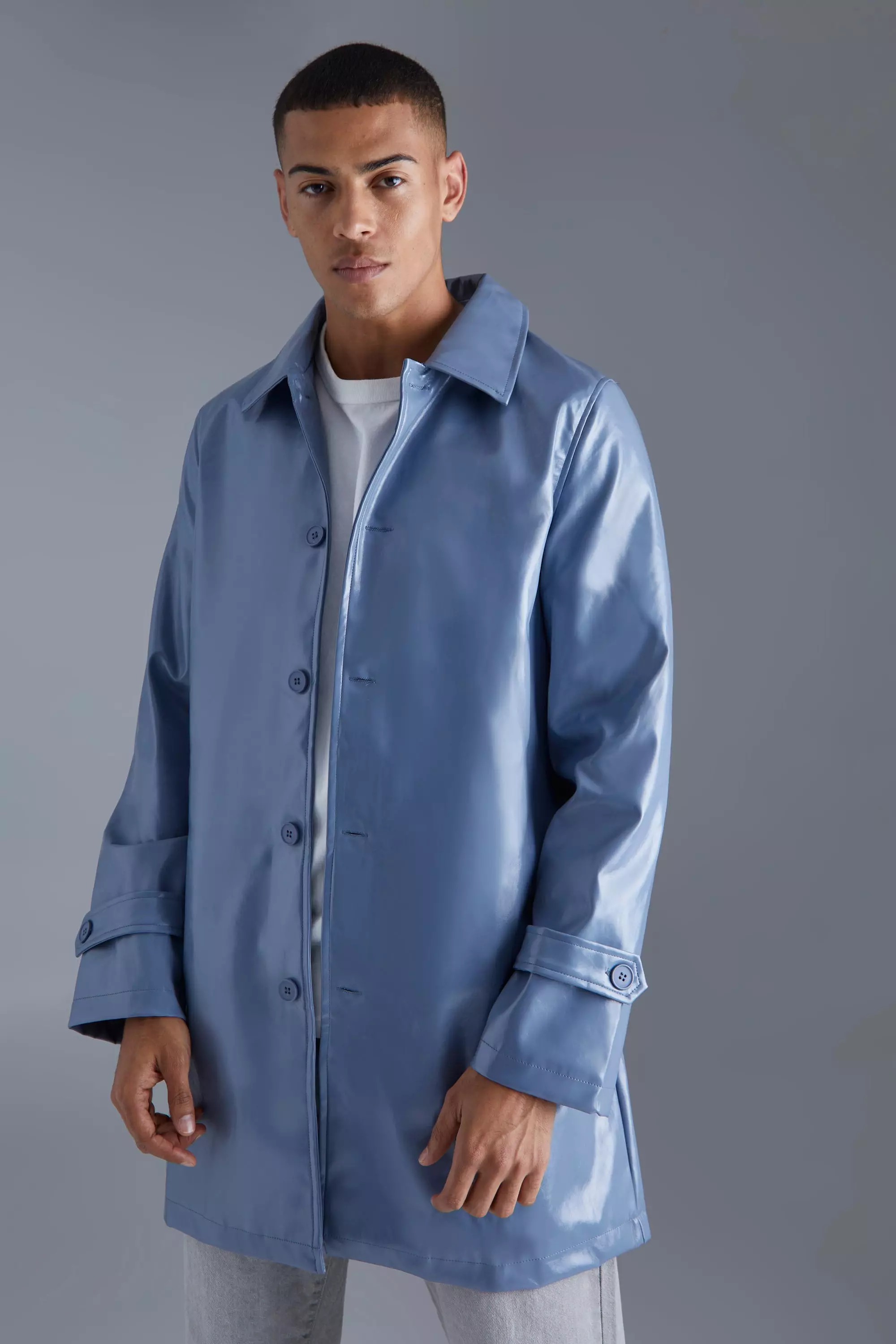 Boohooman raincoat cheap